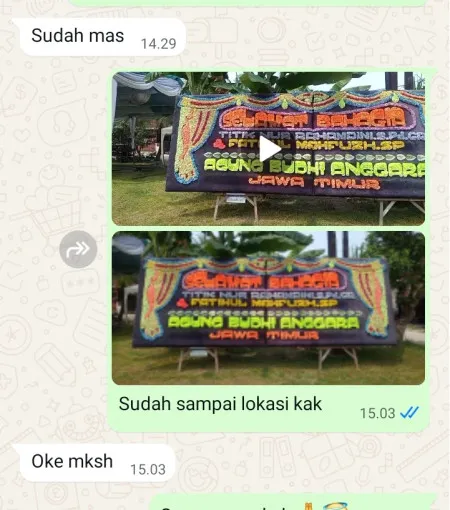Pengiriman Papan Bunga Petukangan Utara